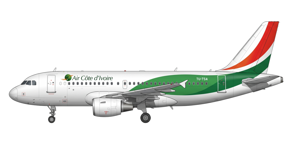 Air Cote D'Ivoire Airbus A318/A319/A32 livery