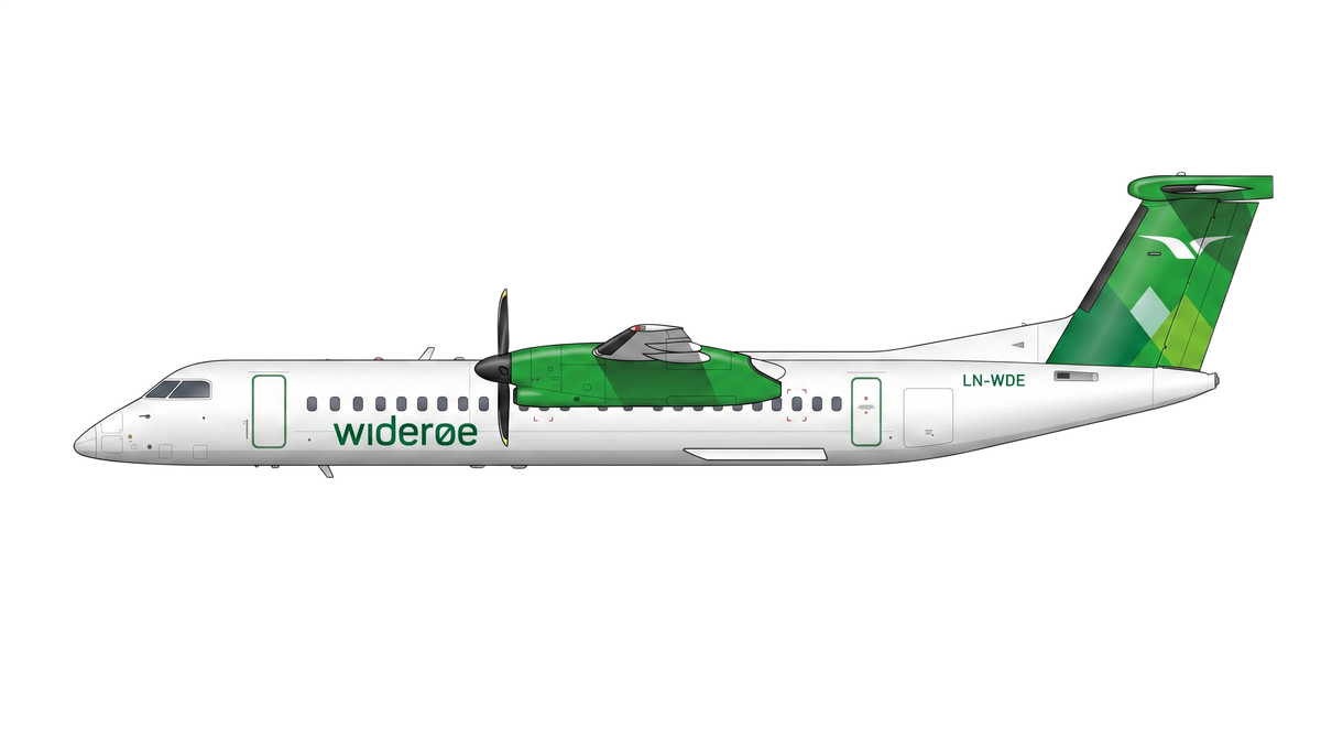 Wideroe Bombardier DHC-8-400 livery