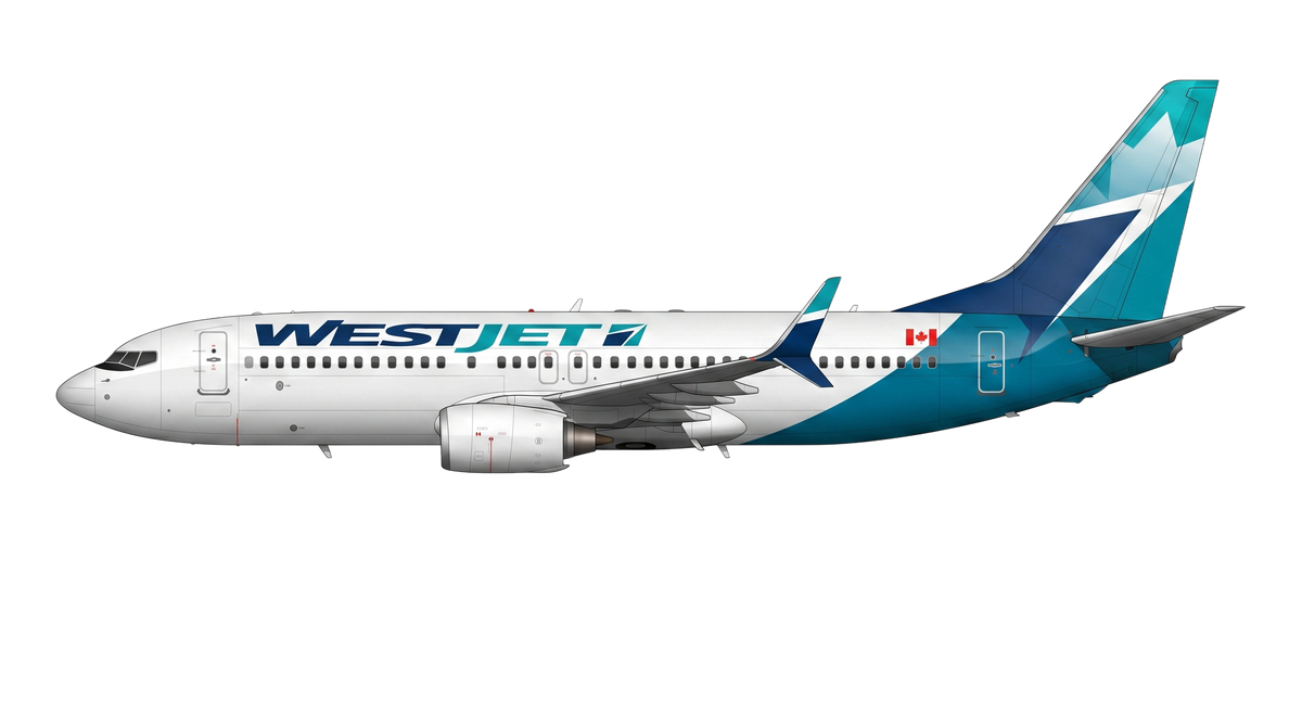WestJet Boeing 737 NG livery