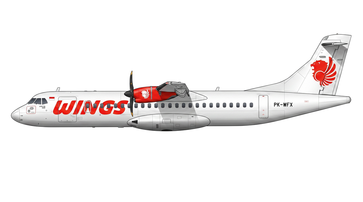 PT. Wings Abadi Airlines ATR 42/72 livery
